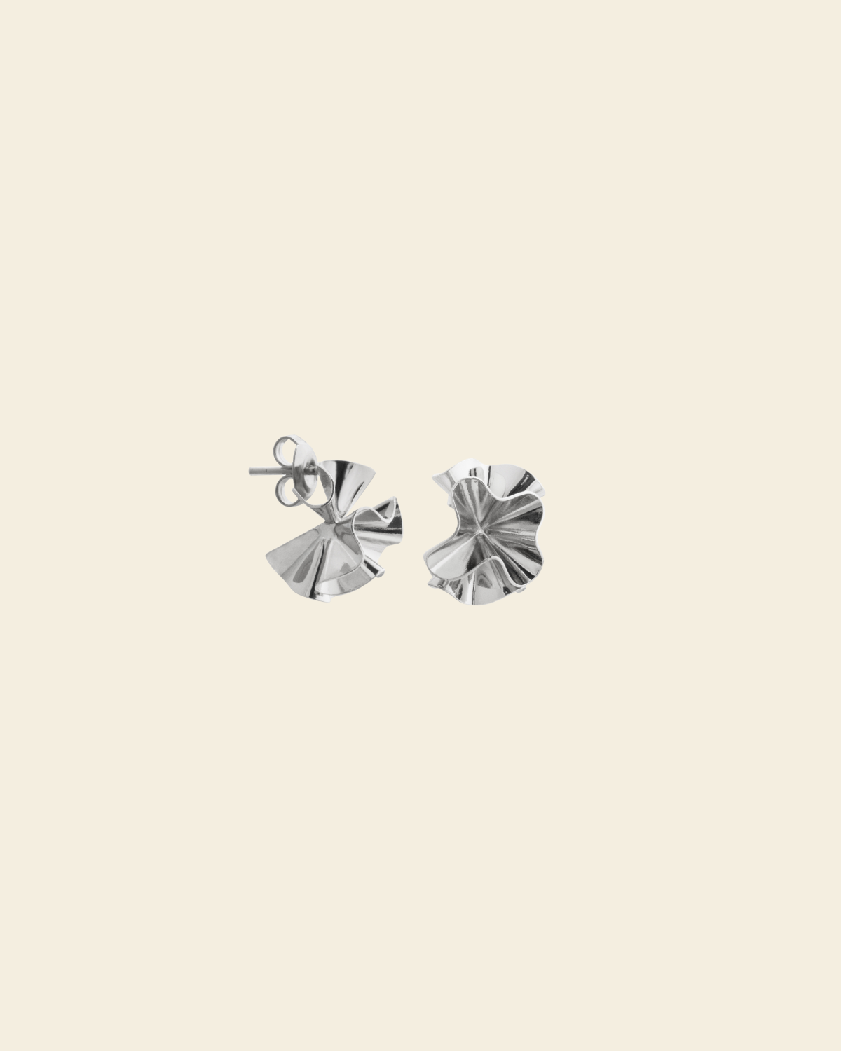 Hedvig Deco Petite Hoops Silver - Charlotte Bonde Sthlm