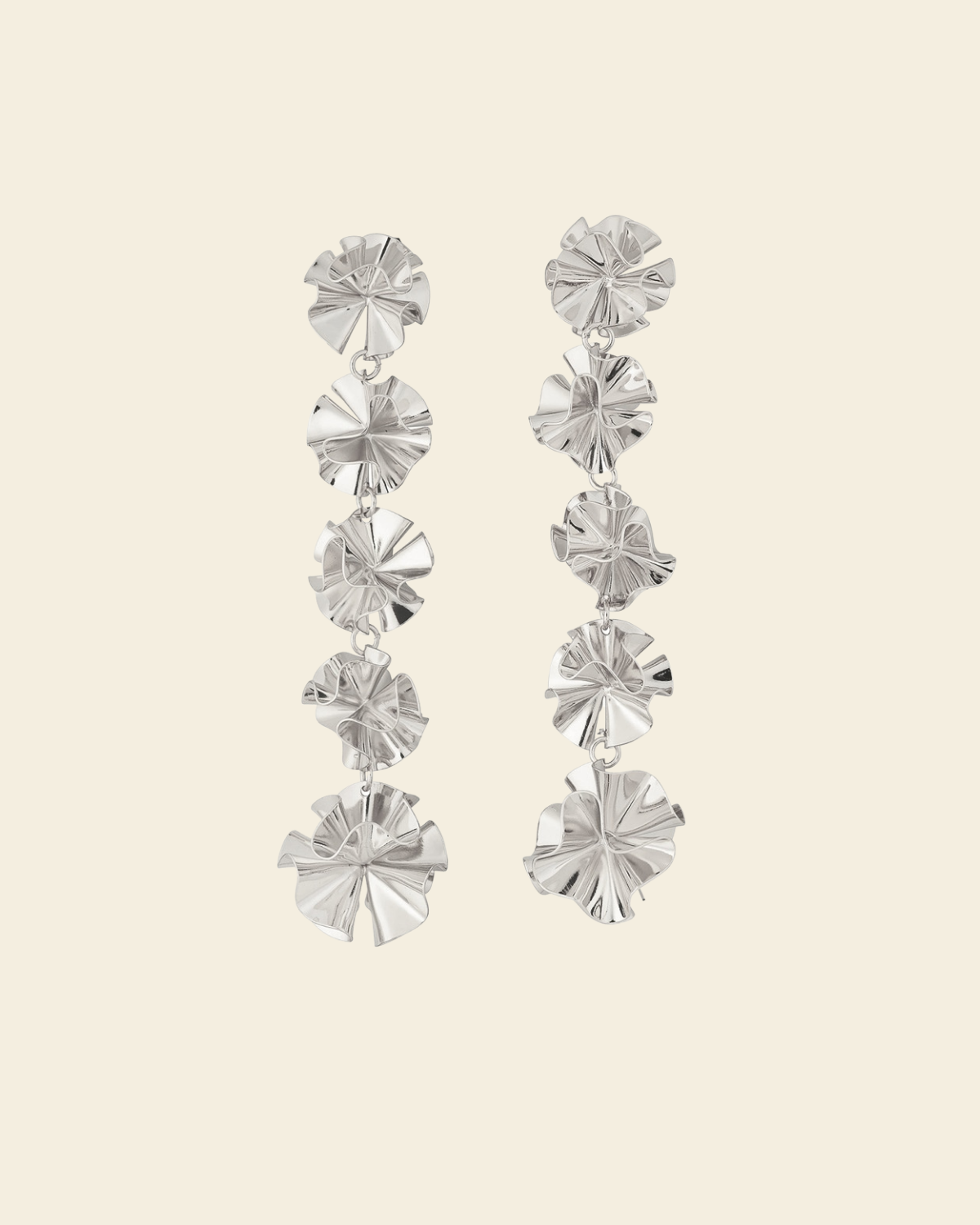 Hedvig Deco Vanity Earrings Silver - Charlotte Bonde Sthlm