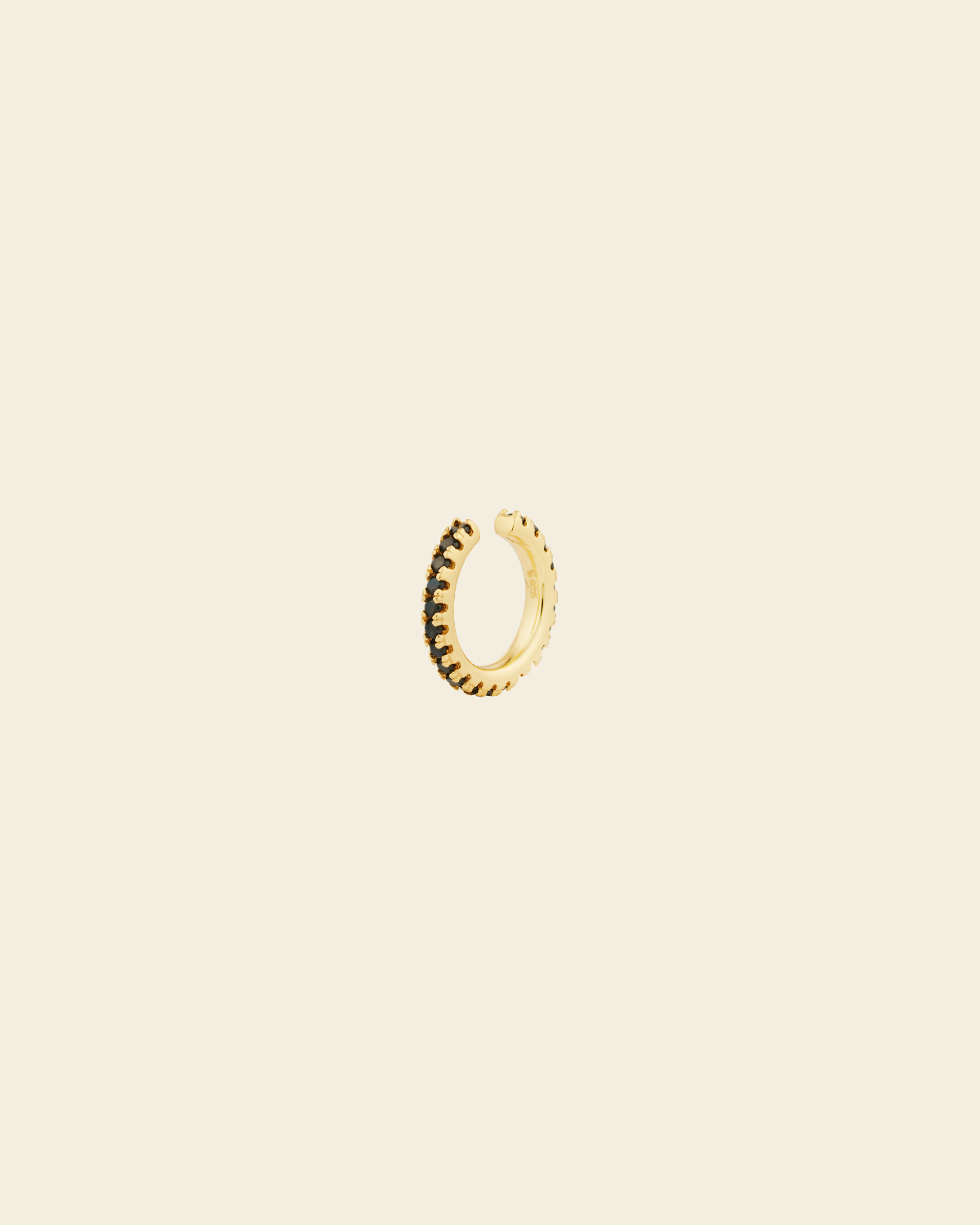 Irma Ear Cuff Black - Charlotte Bonde Sthlm