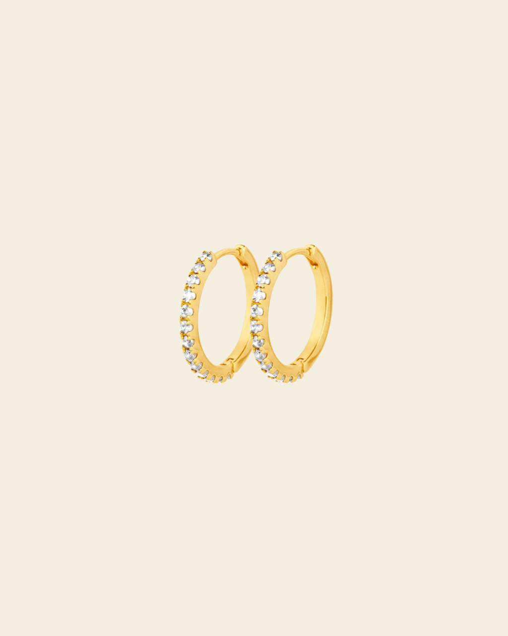 Irma Eternity Hoops Rock Crystal - Charlotte Bonde Sthlm