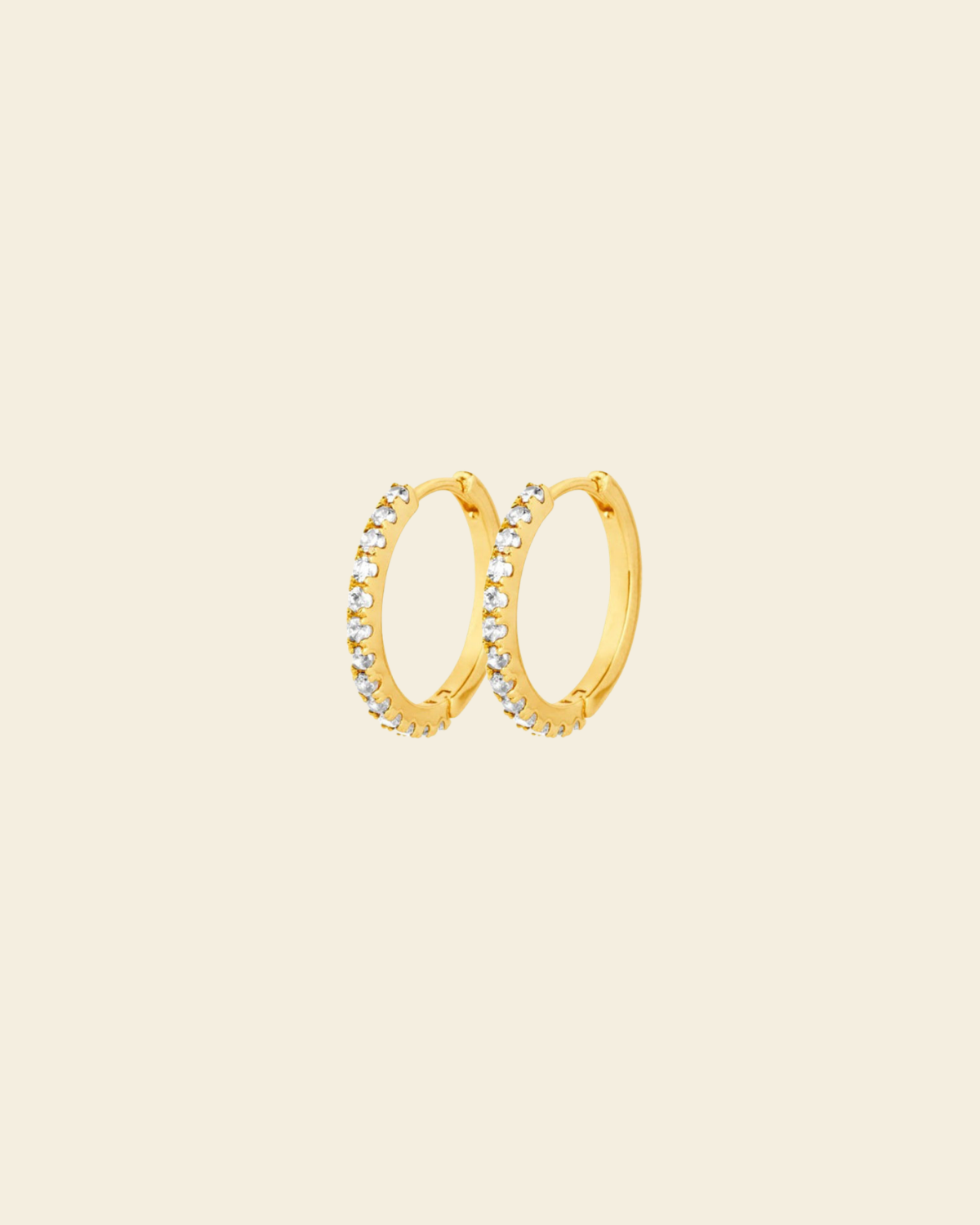 Irma Eternity Hoops Rock Crystal - Charlotte Bonde Sthlm