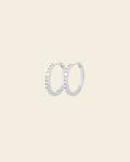 Irma Eternity Hoops Rock Crystal Silver - Charlotte Bonde Sthlm