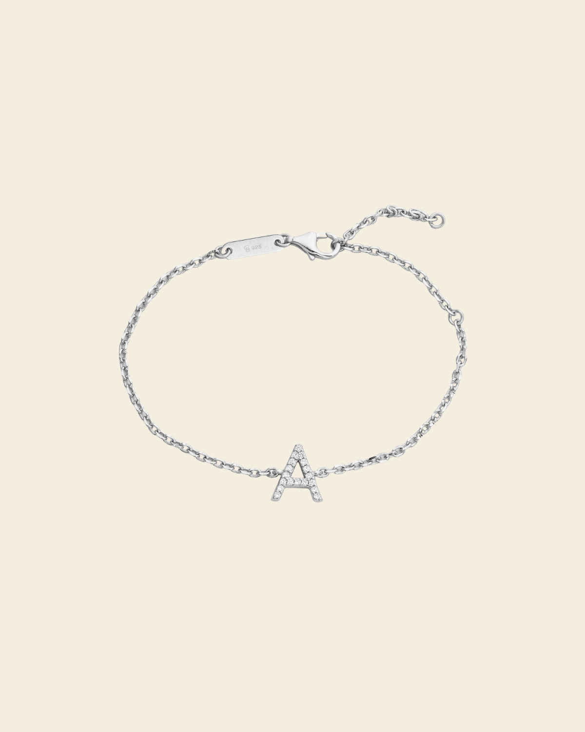 Irma Letter Bracelet Silver - Charlotte Bonde Sthlm