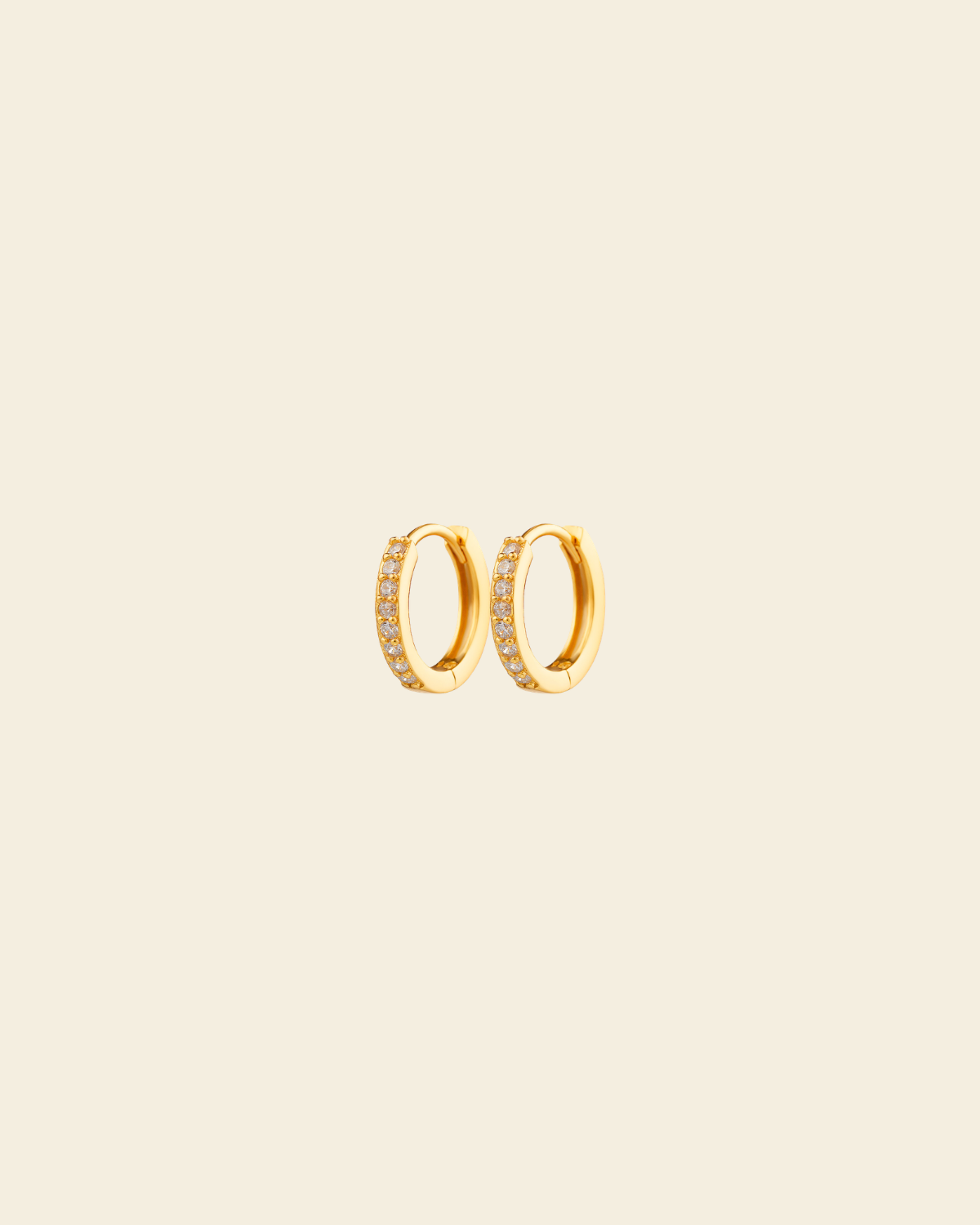 Irma Petite Hoops Rock Crystal - Charlotte Bonde Sthlm
