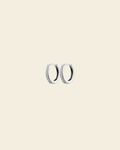 Irma Petite Hoops Rock Crystal Silver - Charlotte Bonde Sthlm