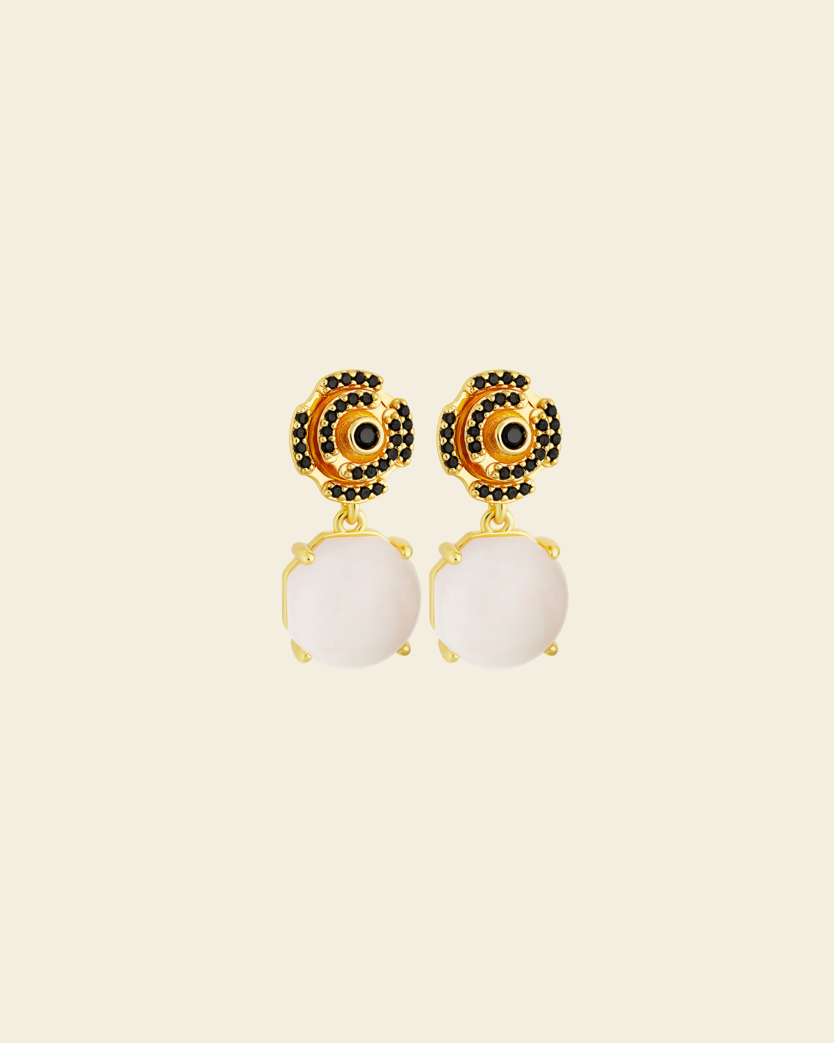 Labyrinth Just Perfect Earrings Black Spinel - Charlotte Bonde Sthlm