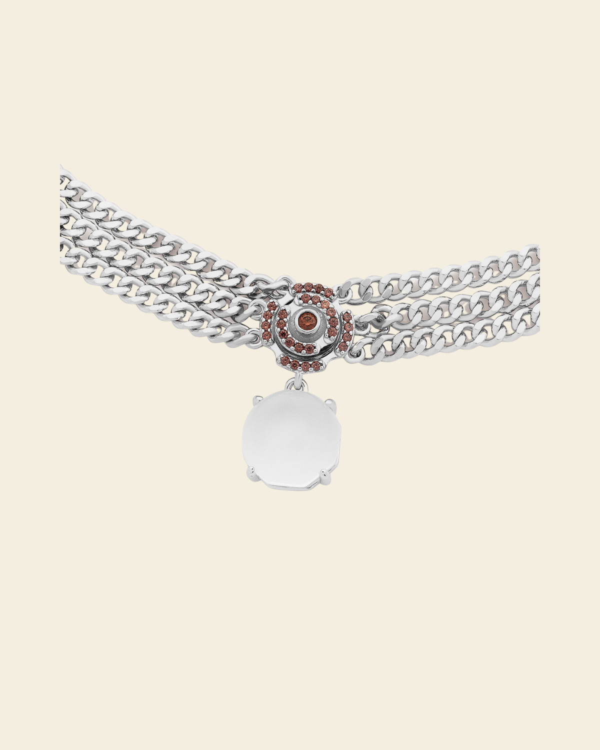 Labyrinth Vanity Necklace Smoky Quartz - Charlotte Bonde Sthlm