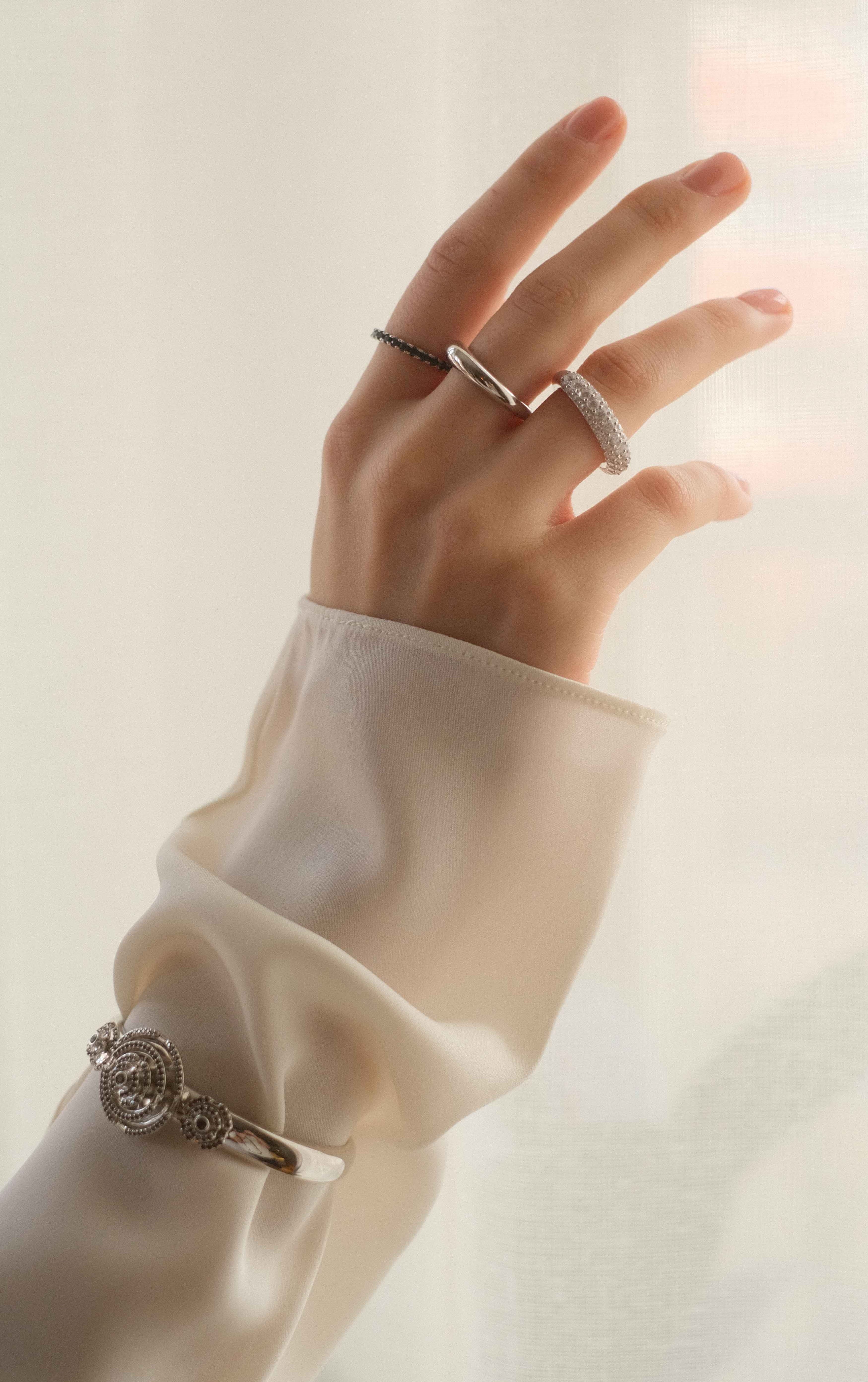 Timeless Chunky Ring Rock Crystal - Charlotte Bonde Sthlm