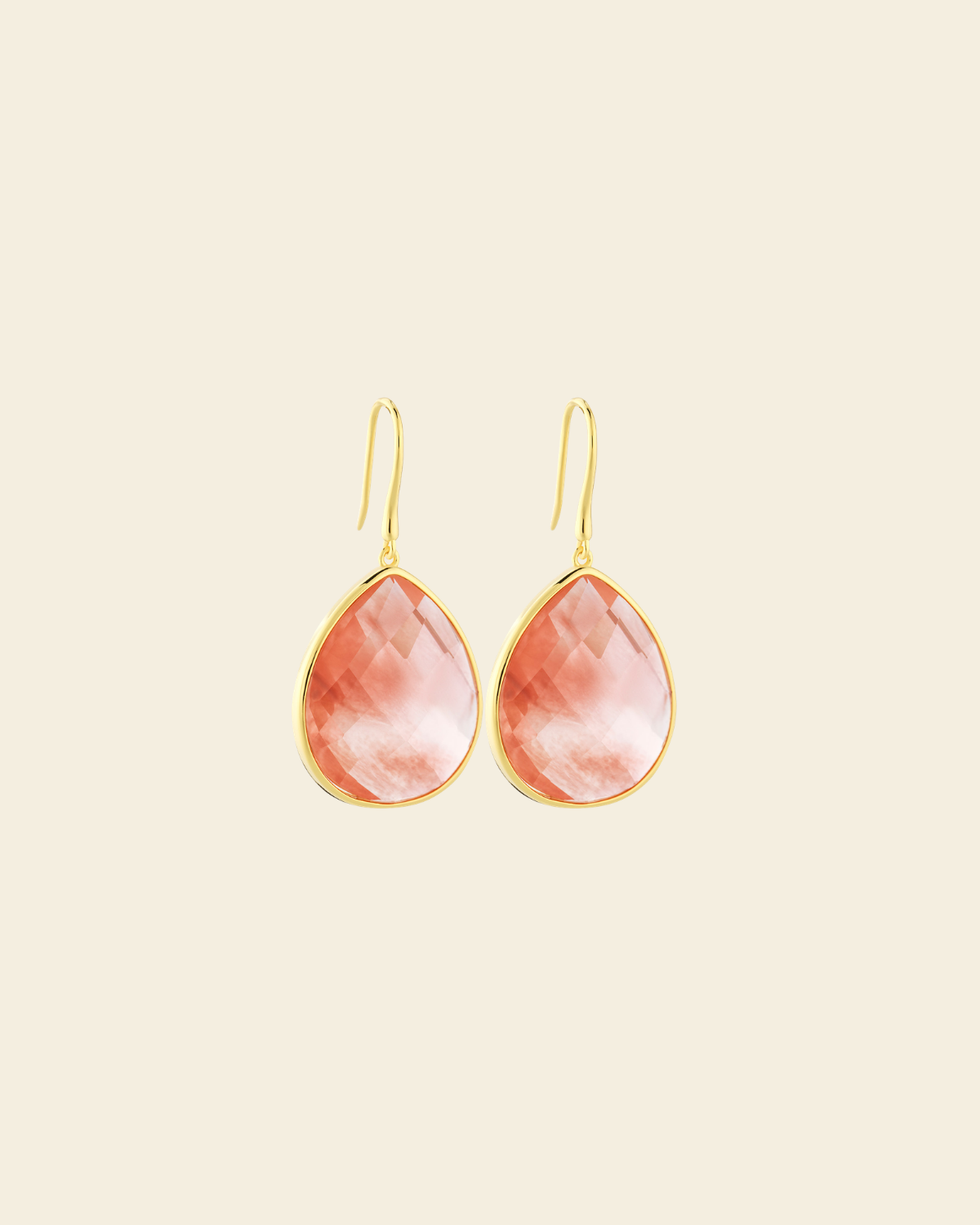 Paulina Just Perfect Earrings Apricot Pink - Charlotte Bonde Sthlm