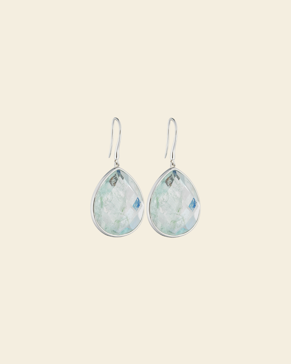 Paulina Just Perfect Earrings Aqua Green Silver - Charlotte Bonde Sthlm