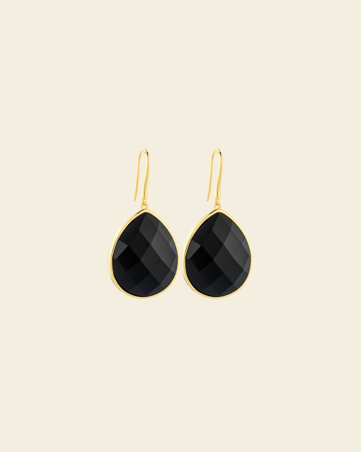 Paulina Just Perfect Earrings Black Gold - Charlotte Bonde Sthlm