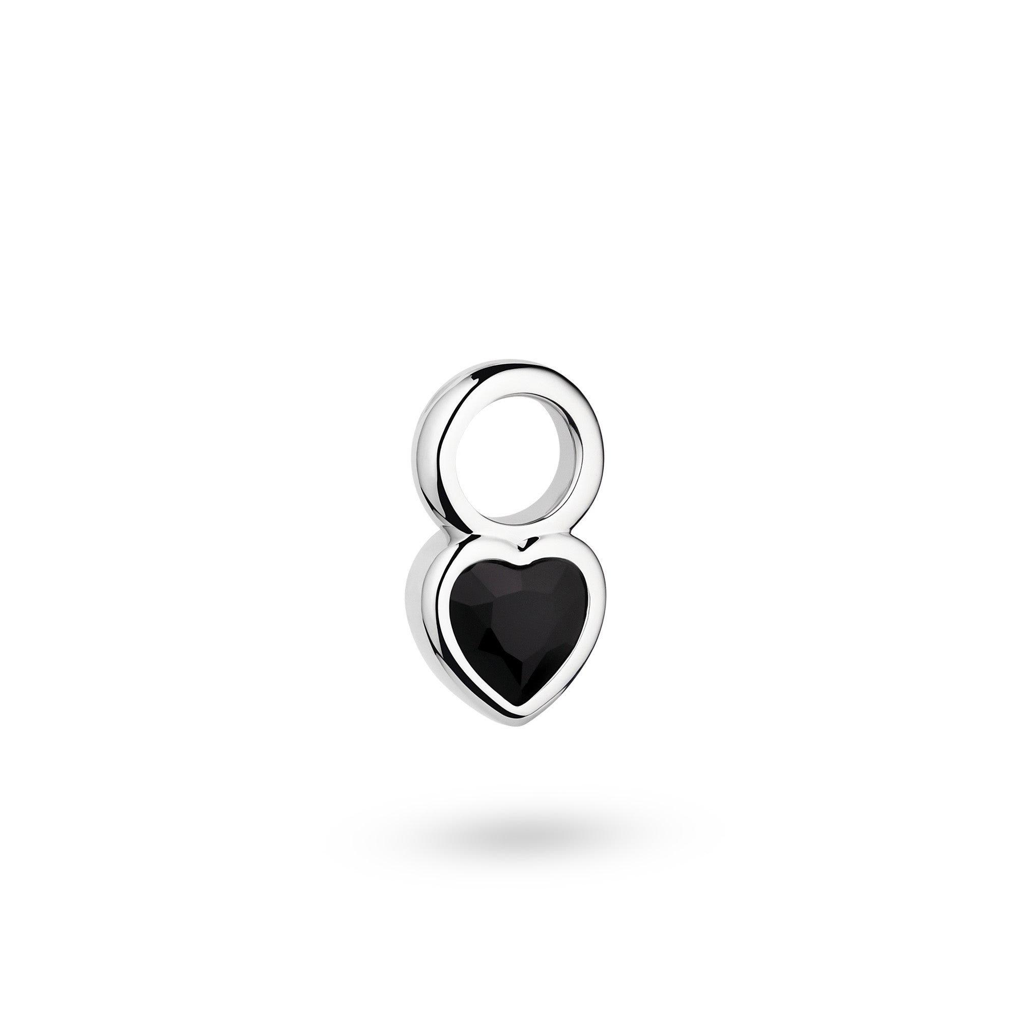 Eternal Love Petite Pendant Black Crystal Silver - Charlotte Bonde Sthlm