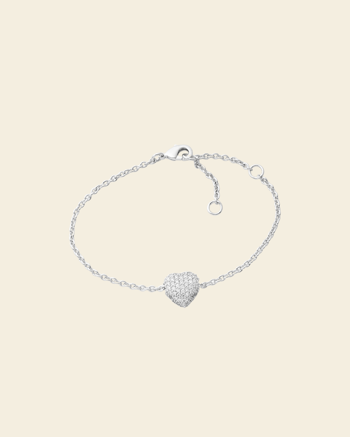 Timeless Eternal Love Bracelet Rock Crystal Silver - Charlotte Bonde Sthlm