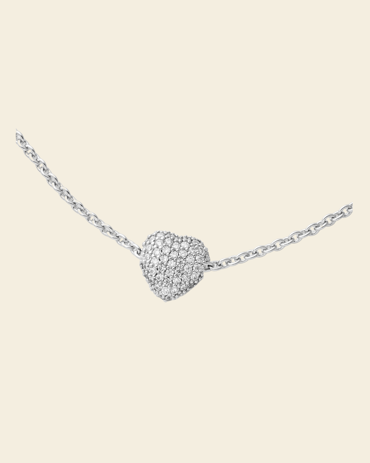 Timeless Eternal Love Necklace Rock Crystal Silver - Charlotte Bonde Sthlm