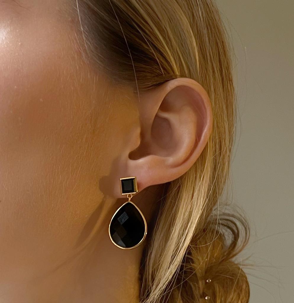 Paulina Vanity Earrings Black - Charlotte Bonde Sthlm