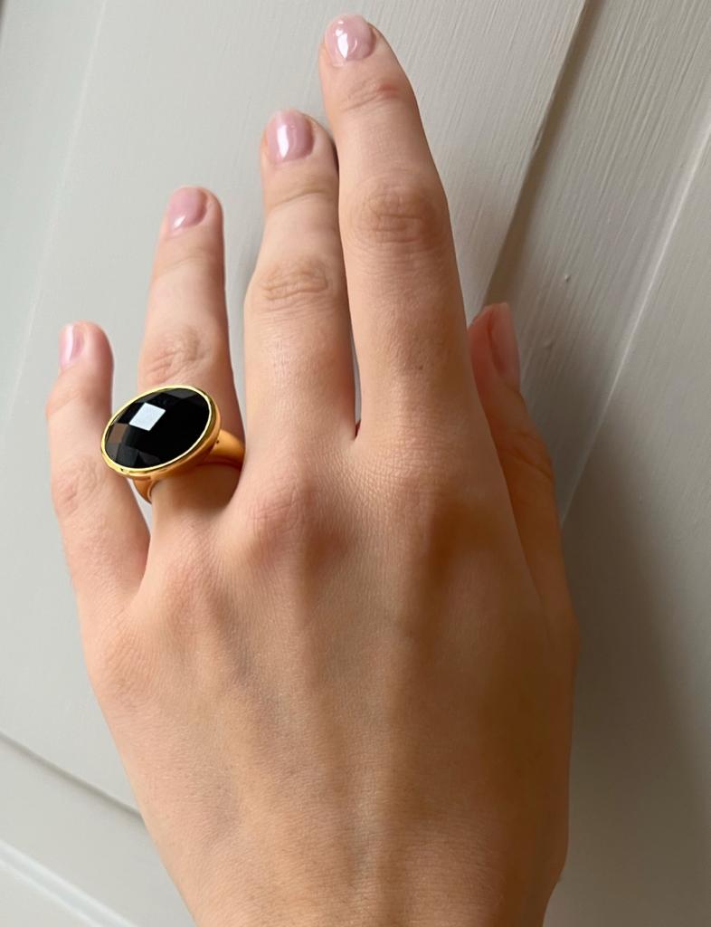 Paulina Vanity Ring Black - Charlotte Bonde Sthlm