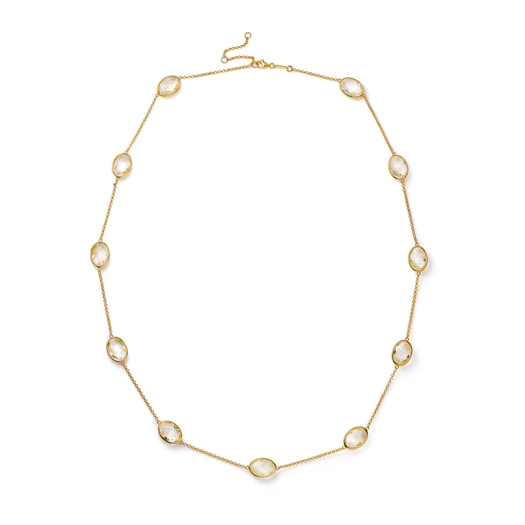 Paulina Just Perfect Necklace Aqua Green Gold