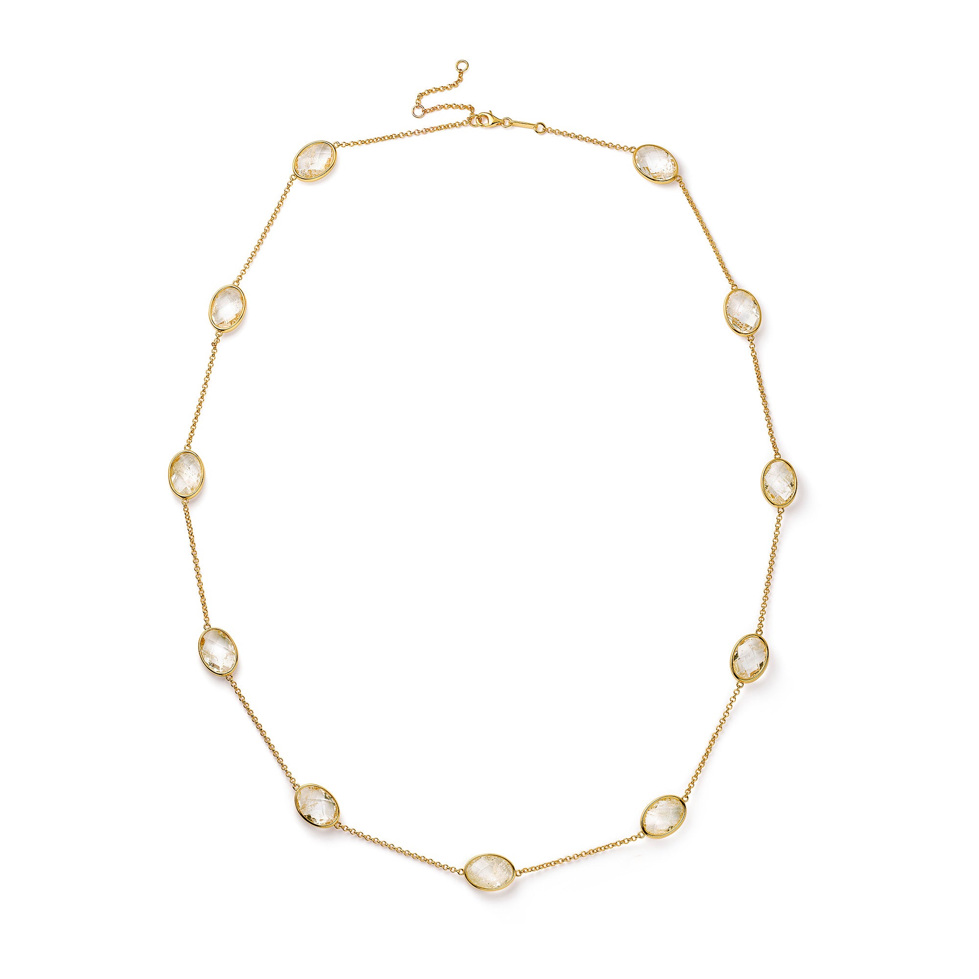 Paulina Just Perfect Necklace Aqua Green Gold