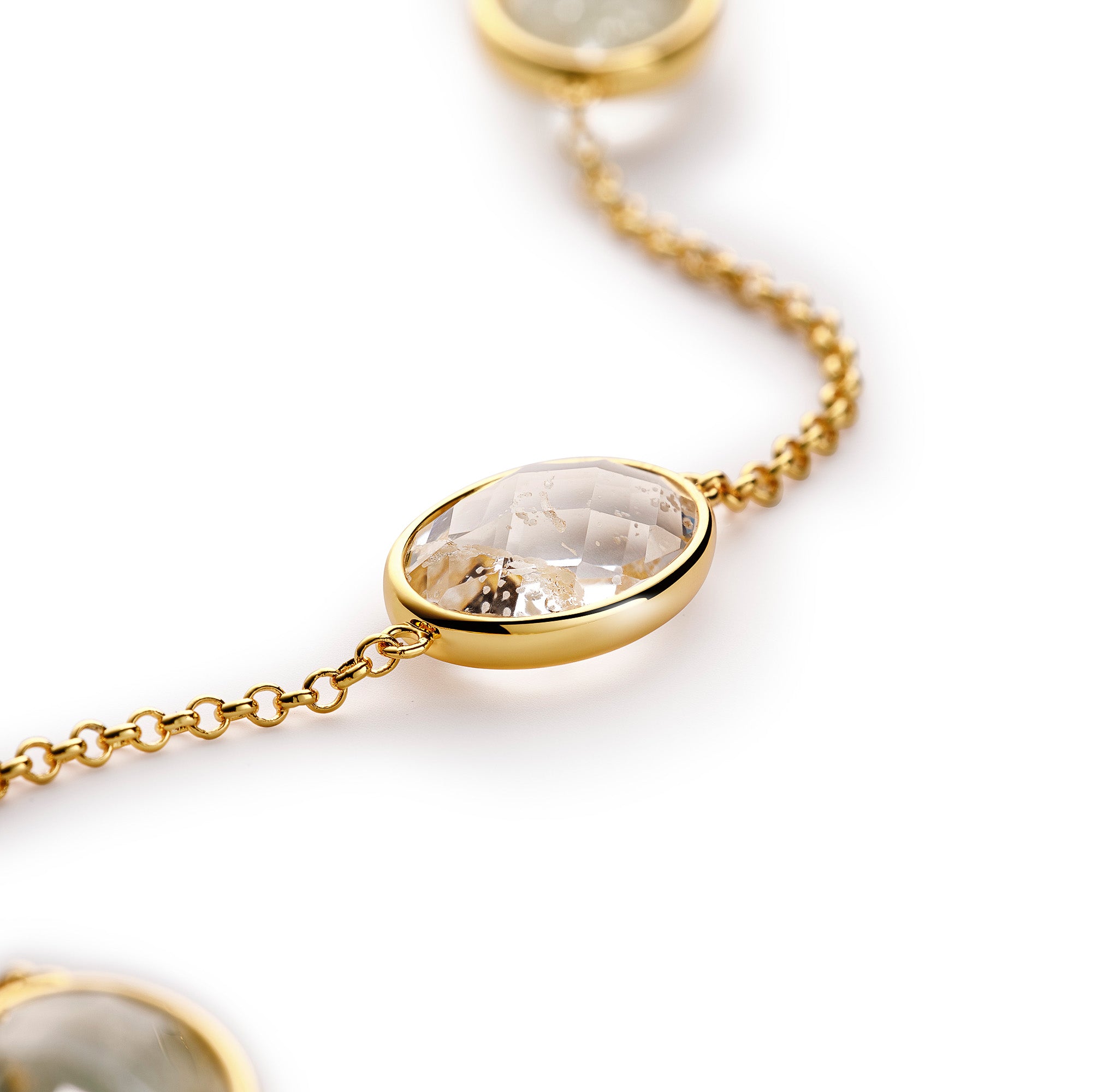 Paulina Just Perfect Necklace Aqua Green Gold