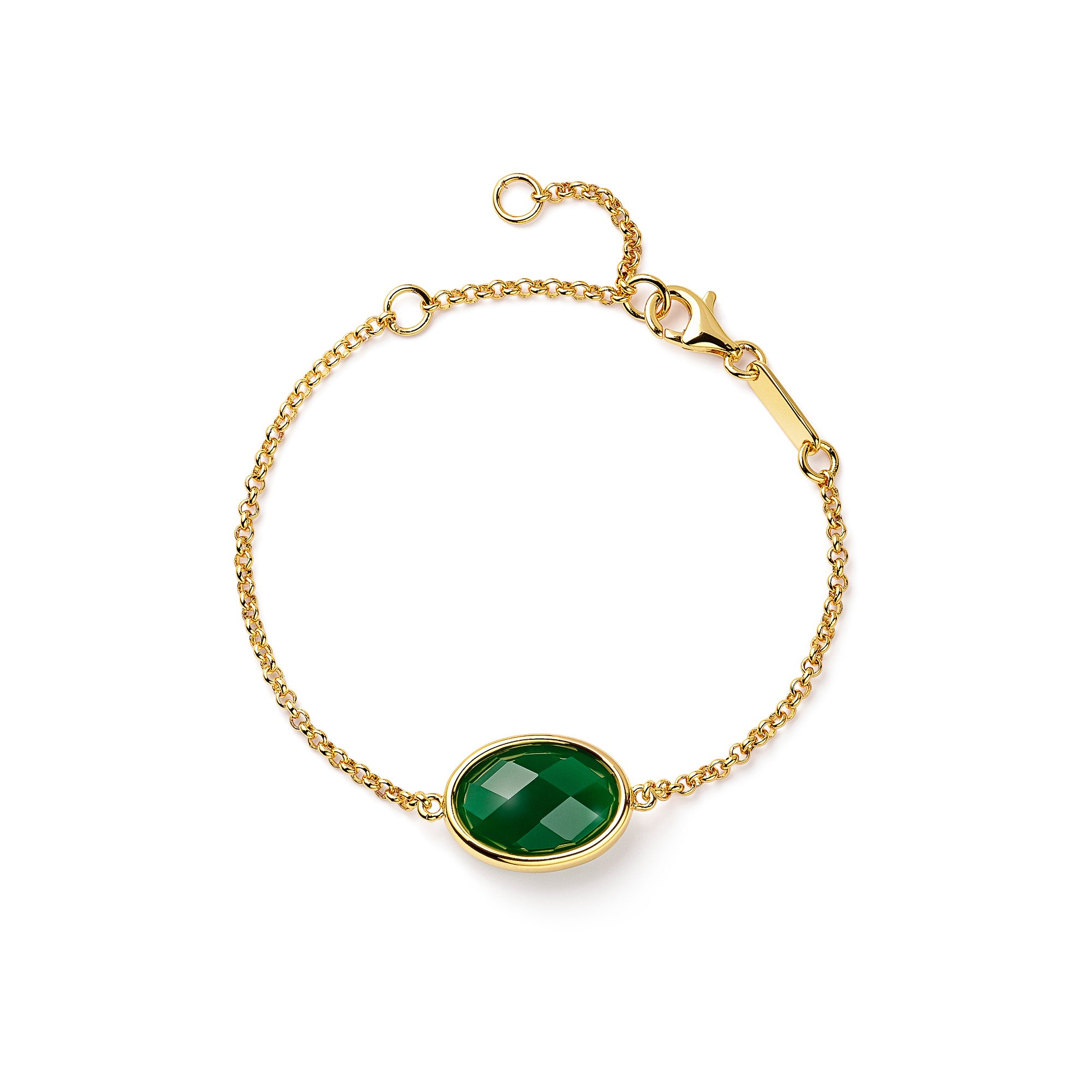 Paulina Petite Bracelet Green Gold