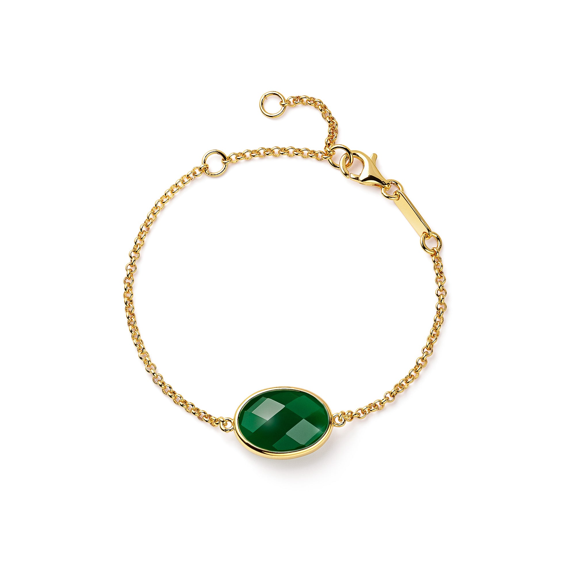 Paulina Petite Bracelet Green Gold - Charlotte Bonde Sthlm