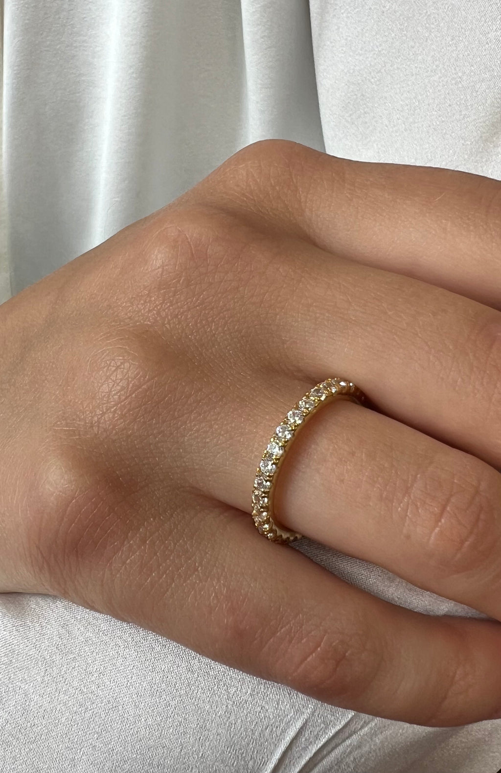 Irma Eternity Ring Rock Crystal - Charlotte Bonde Sthlm