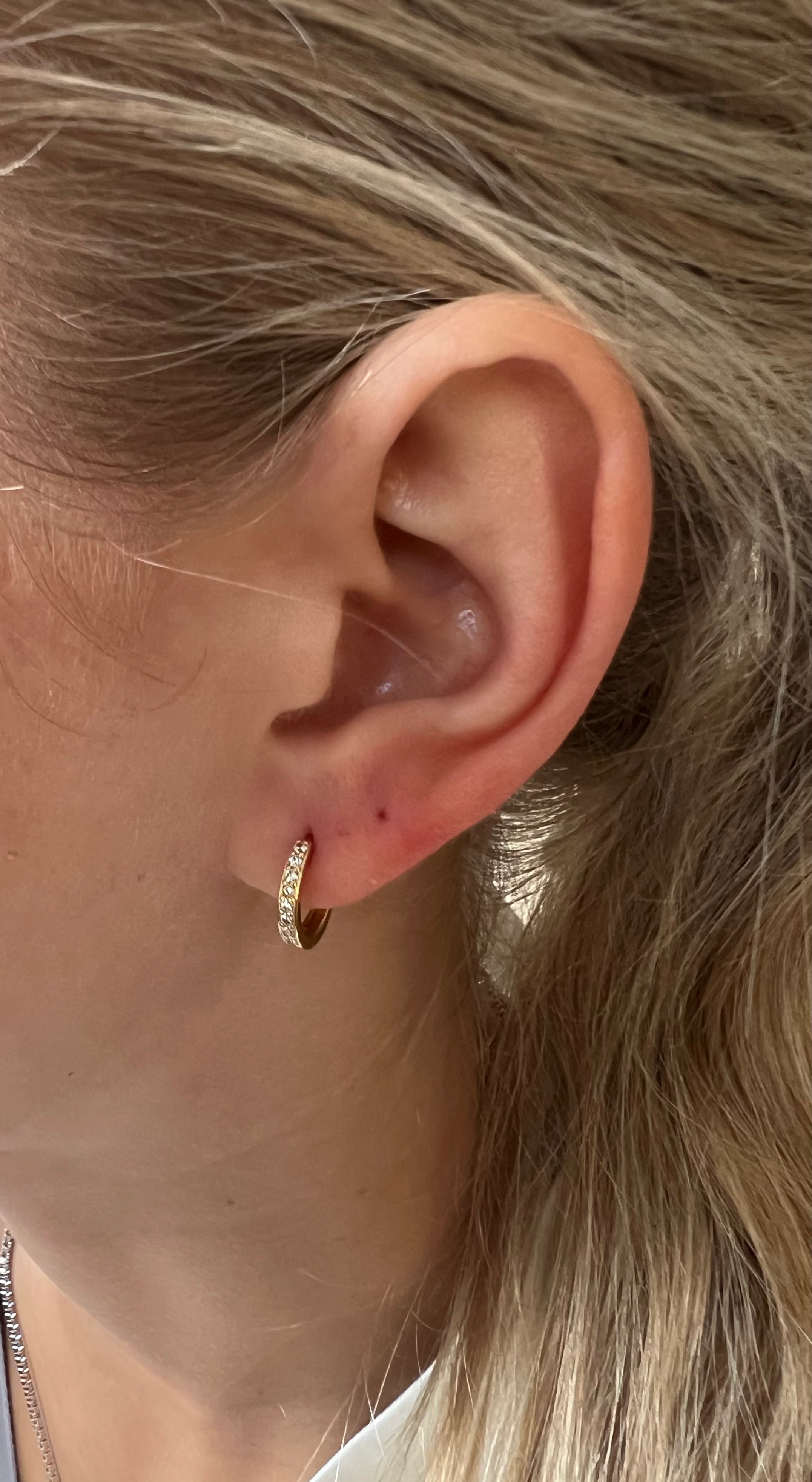 Irma Petite Hoops Rock Crystal - Charlotte Bonde Sthlm