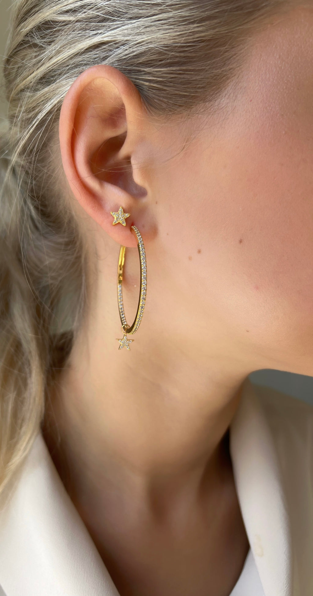 Signature Petite Star Studs Crystal - Charlotte Bonde Sthlm