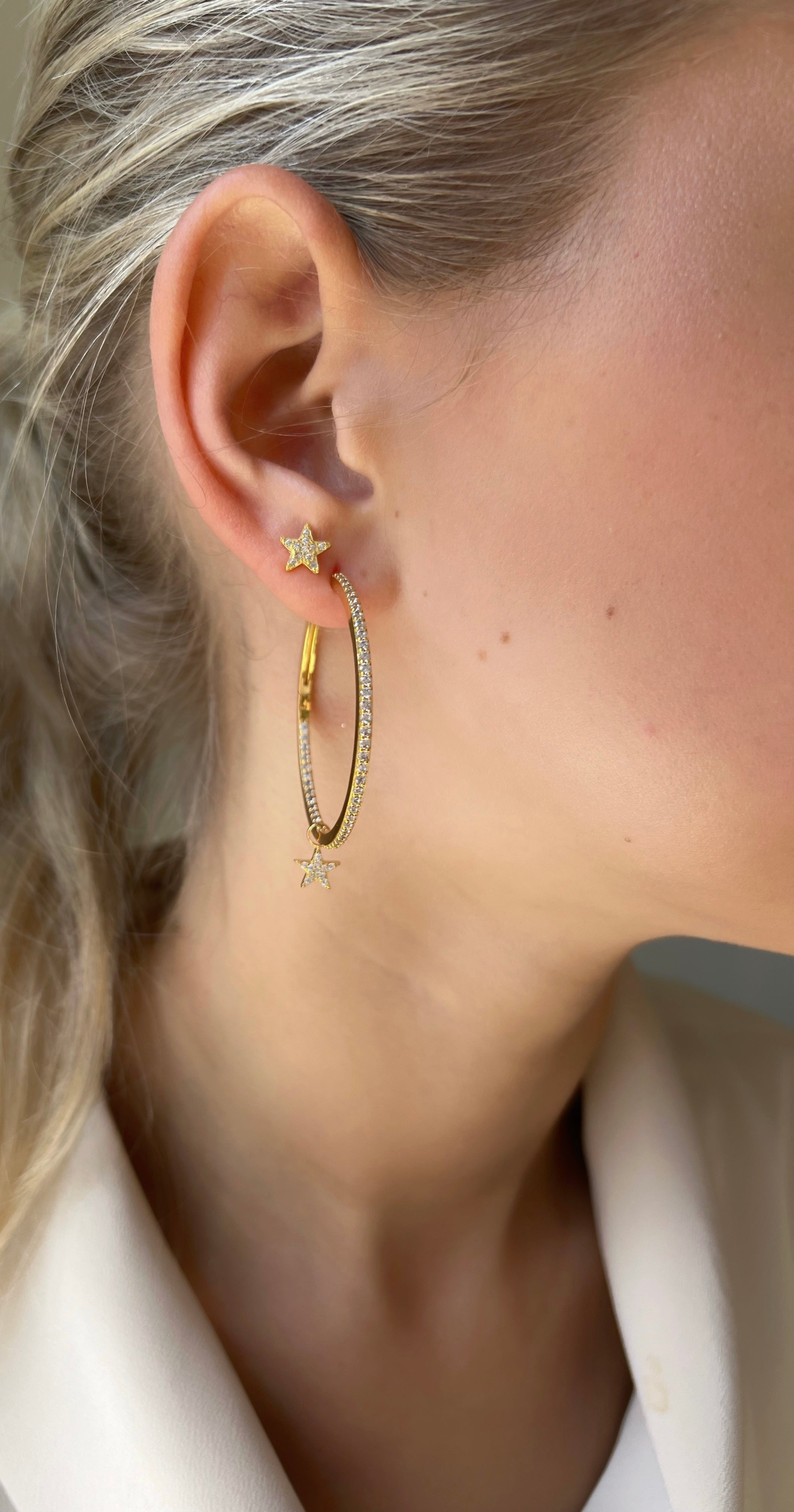 Signature Petite Star Studs Crystal - Charlotte Bonde Sthlm