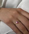 Irma Solitaire Ring Ruby - Charlotte Bonde Sthlm