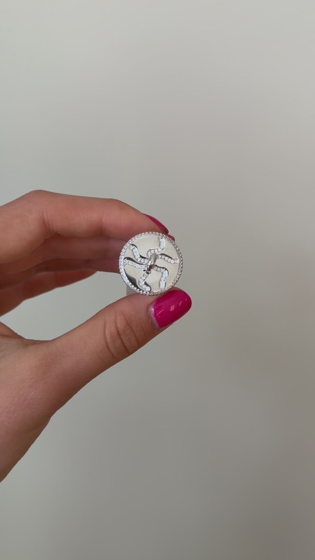 Bianca Boho Horn Pendant Silver