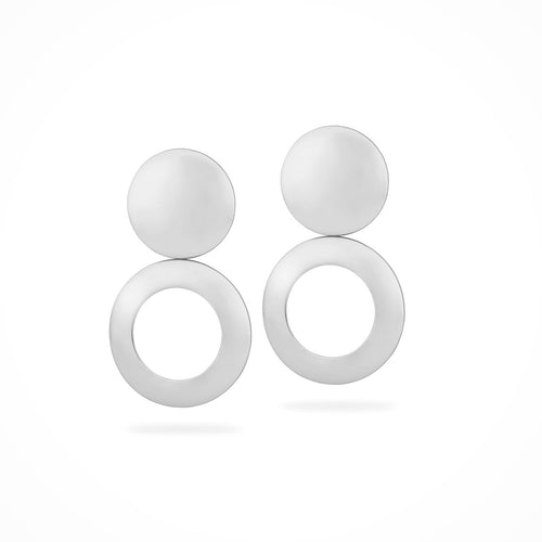 Astrid Dome Vanity Earrings Silver - Charlotte Bonde Sthlm