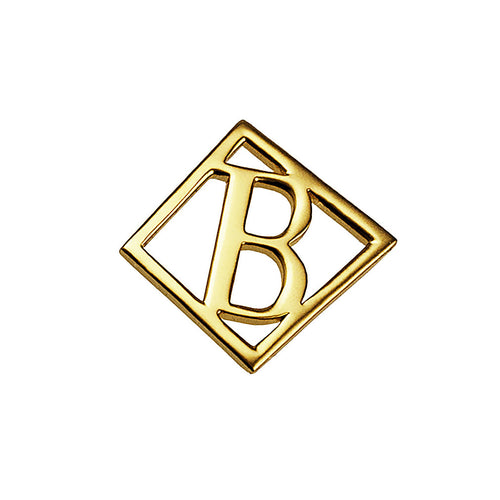 Geometrical Letter Pendant B - Charlotte Bonde Sthlm