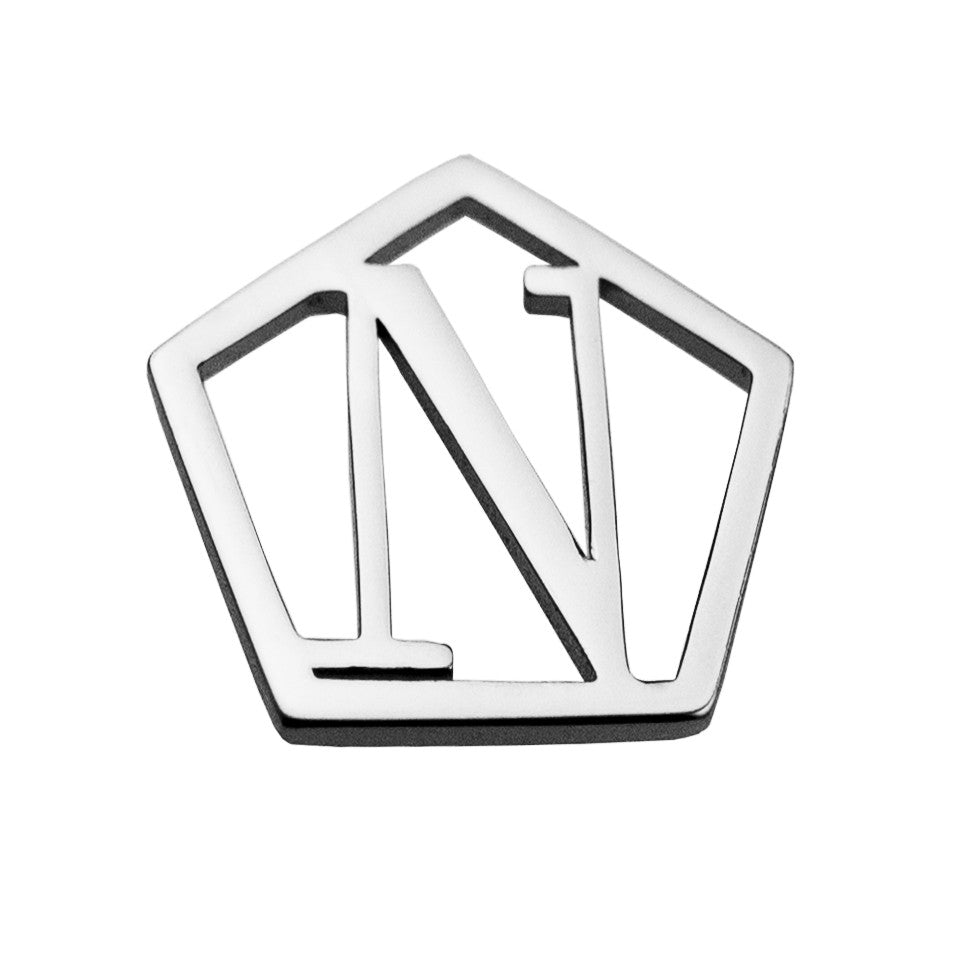 Geometrical Letter Pendant N - Charlotte Bonde Sthlm