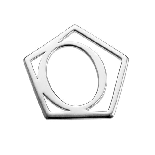 Geometrical Letter Pendant O - Charlotte Bonde Sthlm
