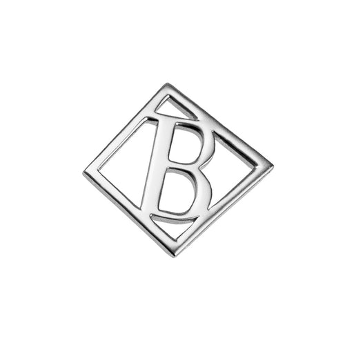 Geometrical Letter Pendant B - Charlotte Bonde Sthlm