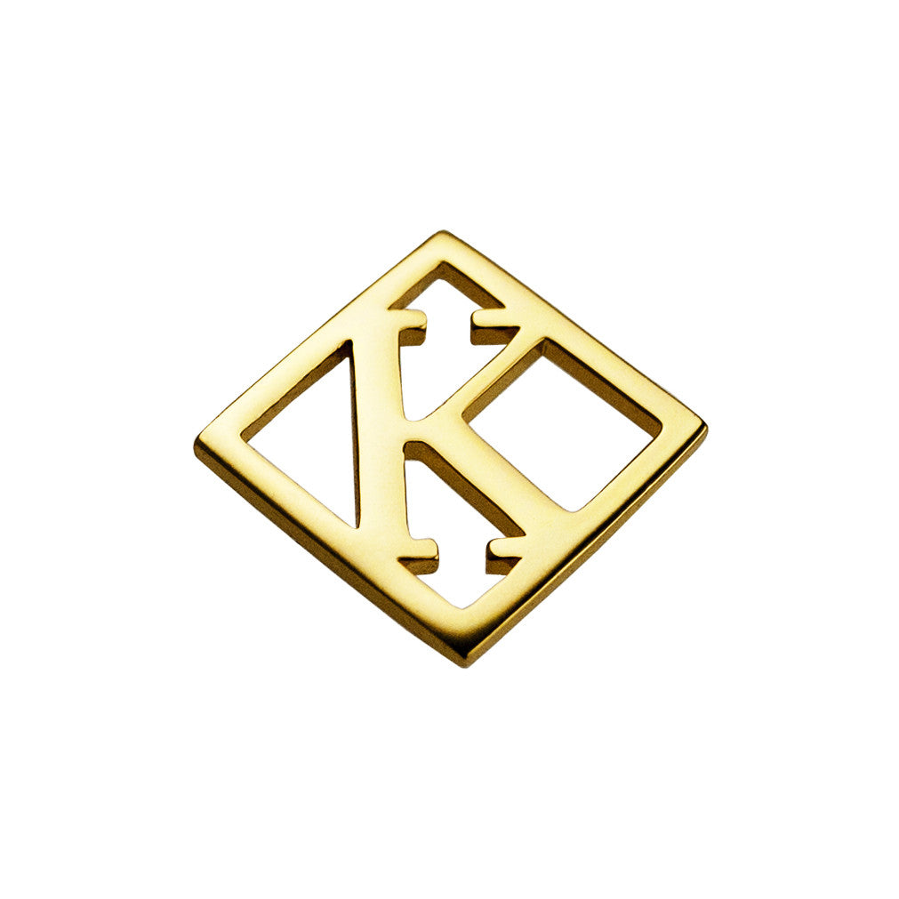 Geometrical Letter Pendant K - Charlotte Bonde Sthlm