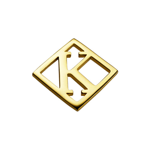 Geometrical Letter Pendant K - Charlotte Bonde Sthlm