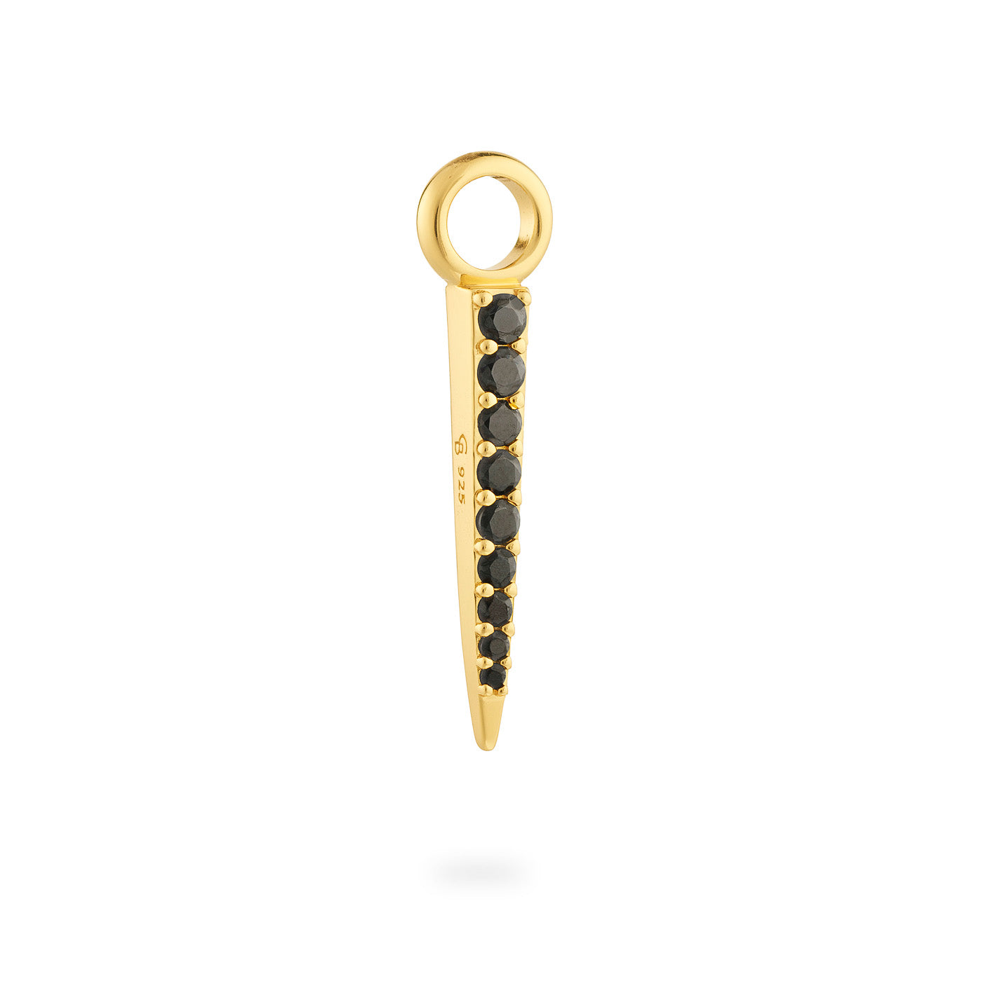 Signature Petite Spike Pendant Black Spinel - Charlotte Bonde Sthlm
