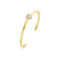 Timeless Eternal Love Heart Cuff Rock Crystal - Charlotte Bonde Sthlm