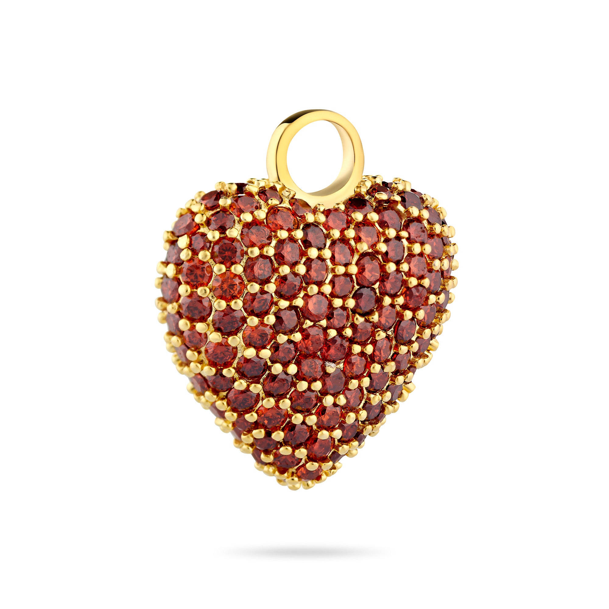 Signature Eternal Heart Pendant Garnet Crystal - Charlotte Bonde Sthlm