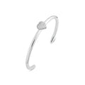 Timeless Eternal Love Heart Cuff Rock Crystal Silver - Charlotte Bonde Sthlm