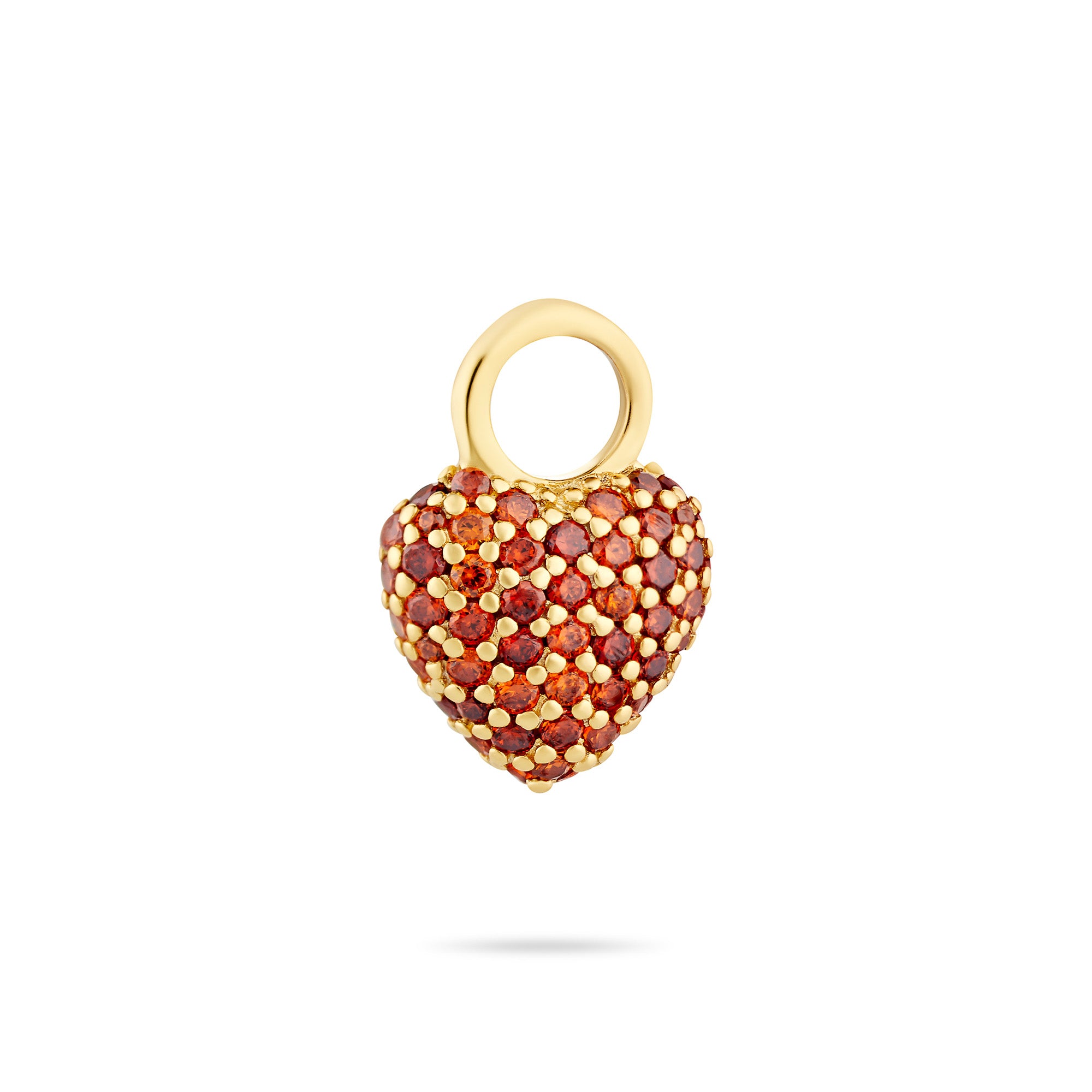 Signature Eternal Heart Mini Pendant Garnet Crystal - Charlotte Bonde Sthlm