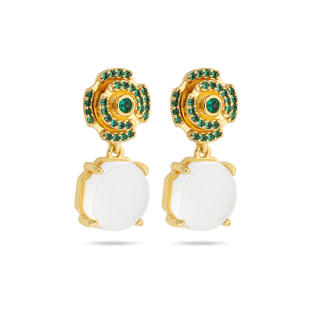 Labyrinth Just Perfect Earrings Green Spinel - Charlotte Bonde Sthlm