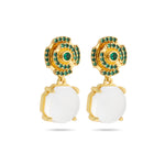 Labyrinth Just Perfect Earrings Green Spinel