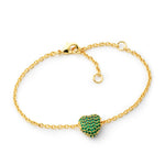 Timeless Eternal Love Bracelet Green Spinel