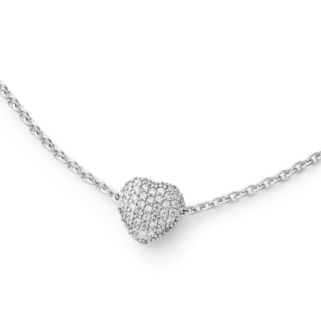 Timeless Eternal Love Necklace Rock Crystal Silver - Charlotte Bonde Sthlm