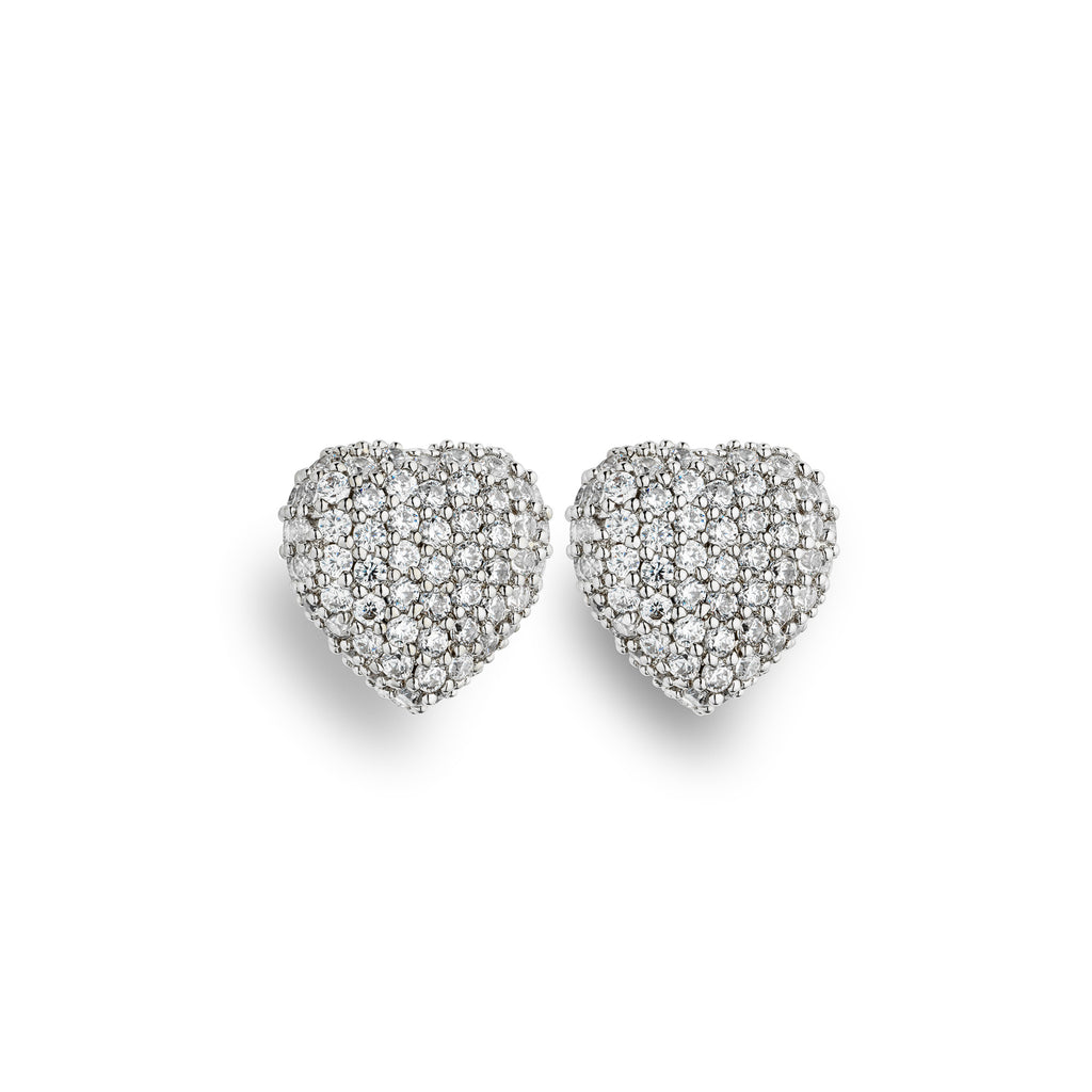 Timeless Eternal Love Studs Rock Crystal Silver - Charlotte Bonde Sthlm