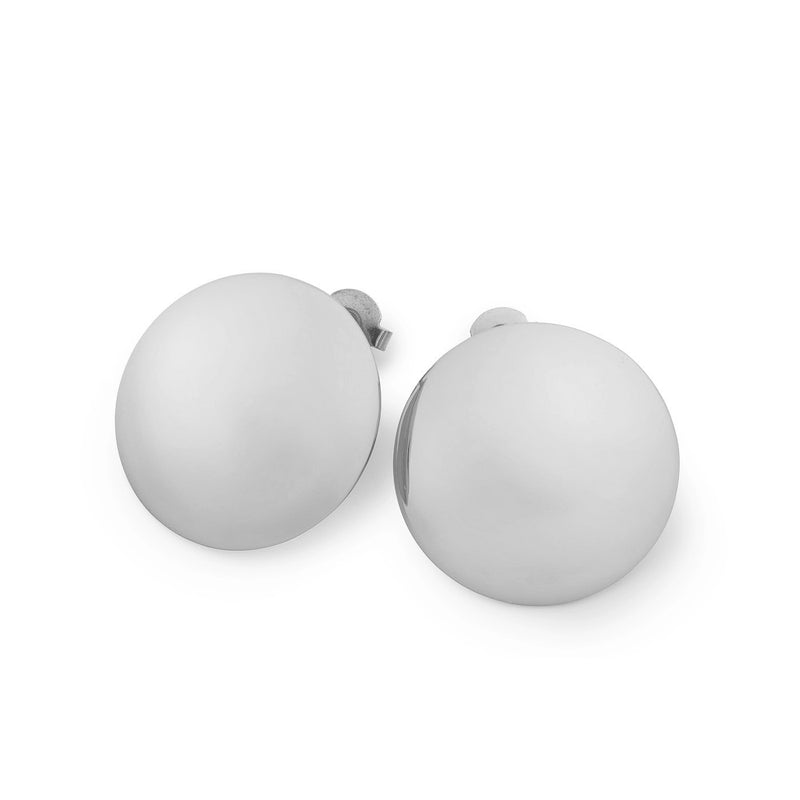 Astrid Dome Studs Silver