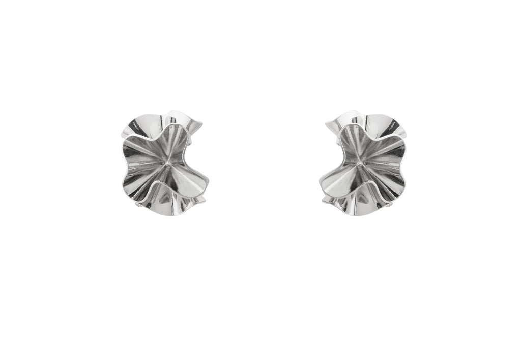 Hedvig Deco Petite Hoops Silver Plated - Charlotte Bonde Sthlm
